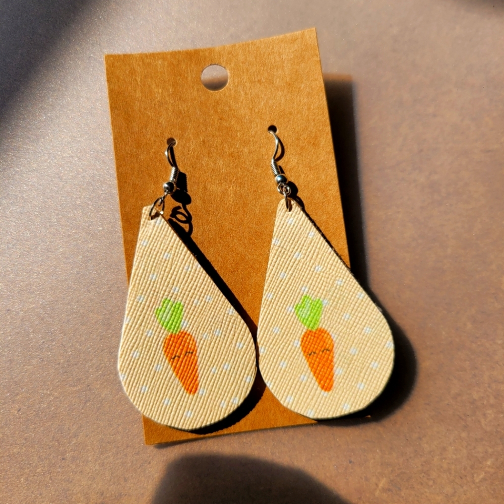 Handmade Easter Carrot Earrings